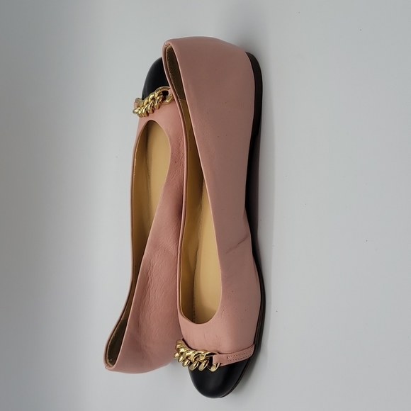 J Crew Pink, Black, and Gold Ballet Flats 7.5 leather - Picture 4 of 8